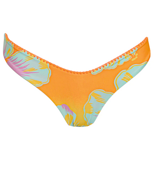 Hawaiian Floral Splendour Regular Rise Thin Side Bikini Bottom