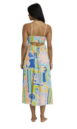 Island Life Midi Dress (Blue Multi)