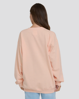 Chasing Horizons Crewneck Sweatshirt (LIGHT PEACH)