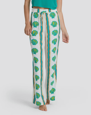 Coastal Crush Elastic Waist Pants (SALT CRYSTAL)