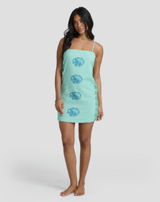 Sun Rays Mini Dress (POOL BLUE)