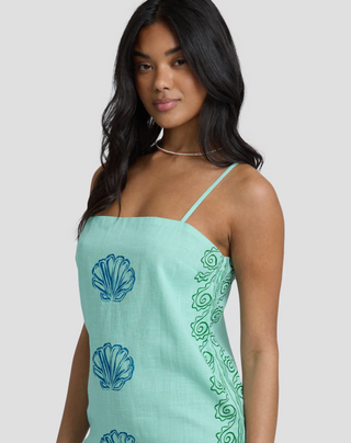 Sun Rays Mini Dress (POOL BLUE)