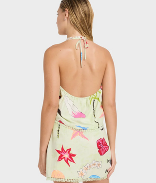 Lottie Hall Woven Tank (Sunny Lime)