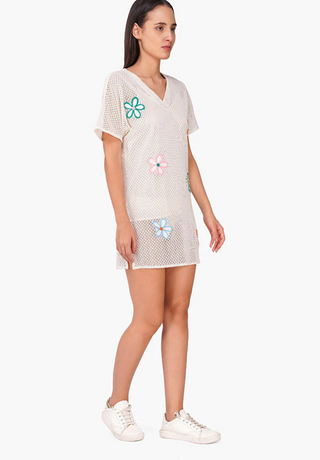 Summer Eira Patch Floral Short Dress