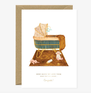 Gold Foil Baby Card