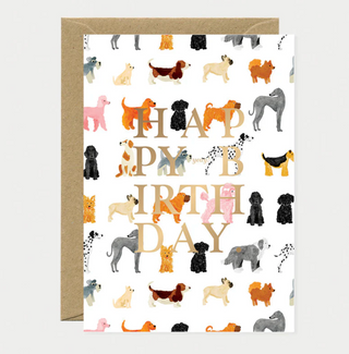 Birthday Dogs Pattern Card