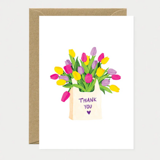 Thank You Tulip Bag Card