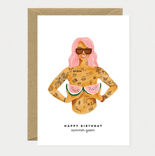 HBD Summer Queen Card