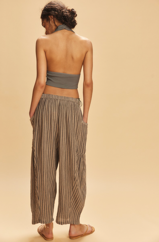 STRIPED QUINN PANT (Charcoal Combo) ONLINE EXCLUSIVE