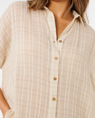 Paradise Check Cover Up (Off White)