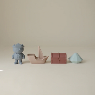 Pirate Mold Free Bath Play Set - 4 Pack