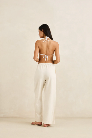 Classic Drawstring Pant (Oat)
