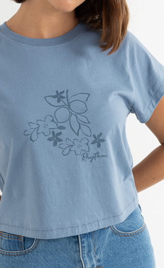 FLORAL BLOOMS TEE (Slate) ONLINE EXCLUSIVE