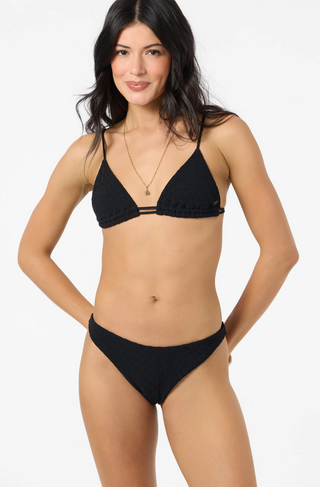 Willow Weave Tanning Tri Top (Black)