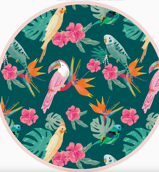 Isla Botánica Tropical Birds Ruffle Front One Piece Girls Swimsuit