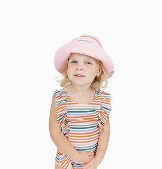 Sunset Stripes Reversible Bucket Hat