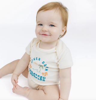 Another Day in Paradise Cotton Baby Onesie