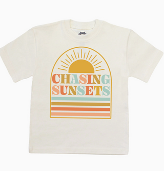 Chasing Sunsets Cotton Toddler Short Sleeve Shirt