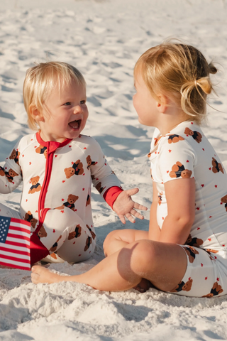 Star Spangled Teddy Two Piece Set