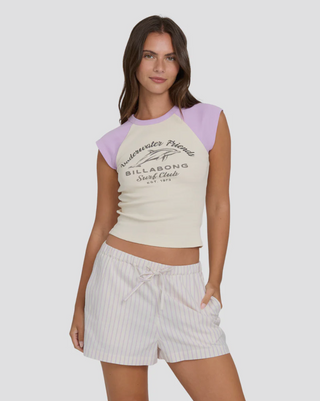 Wanderer Lilac Stripe Woven Shorts (VGV)