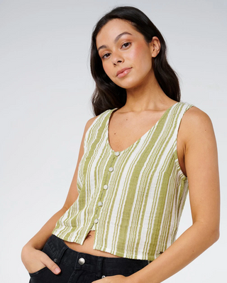 Premium Surf Stripe Top (Olive) ONLINE EXCLUSIVE