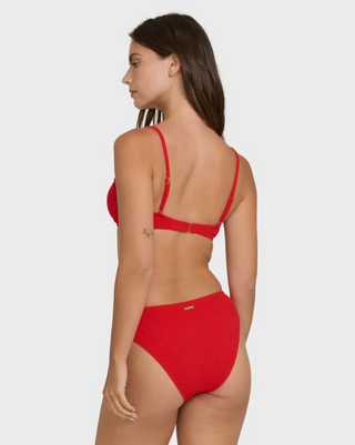 Rising Tide Bondi Medium Bikini Bottoms (FIESTA RED)