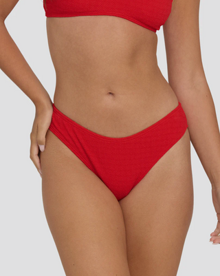 Rising Tide Bondi Medium Bikini Bottoms (FIESTA RED)