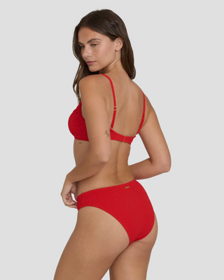 Rising Tide Bondi Medium Bikini Bottoms (FIESTA RED)
