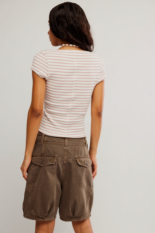 Most Wanted Striped Cardi (Mauve/Ivory)