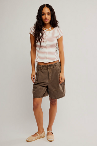 Most Wanted Striped Cardi (Mauve/Ivory)