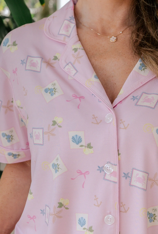 Little Coastal Notes Women's Short Set