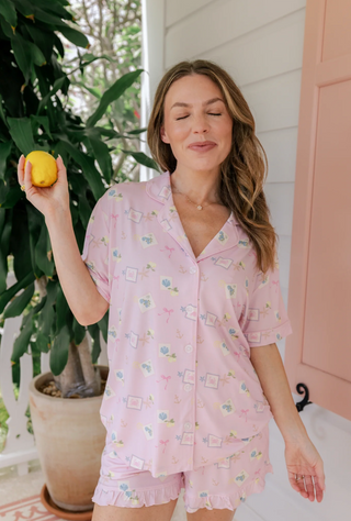 Little Coastal Notes Women's Short Set