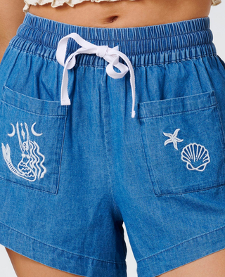 Catalina Islands Chambray Short (Mid Blue)