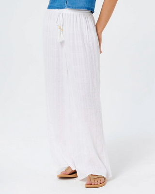 Catalina Islands Wide Leg Pant (Optical White)