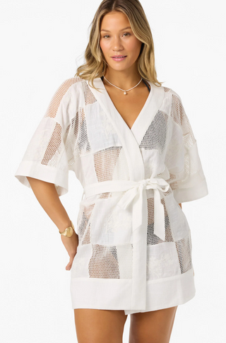 Risa Beach Robe Wrap (WHT)