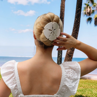 Sand Dollar | Large | Flat Shape Hair Clip