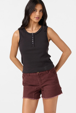 Tie Rib Top (Black)