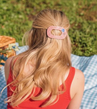 Flat Round Hair Clip | medium | Blueberry Farms
