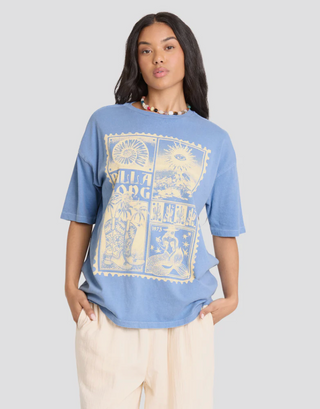 Across Skies Short Sleeve Cotton T-Shirt (BUH)
