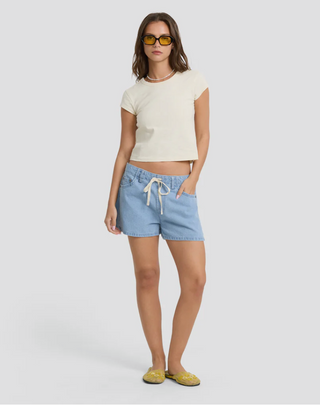 Jade Saltwashed Denim Shorts (SEA)