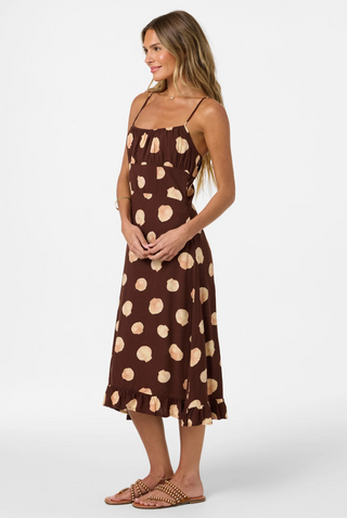Jorgie Camila Shell Midi Dress (Chocolate)