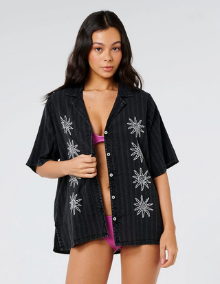 Topanga Embroiderd Shirt (Black)