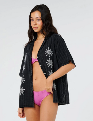 Topanga Embroiderd Shirt (Black)