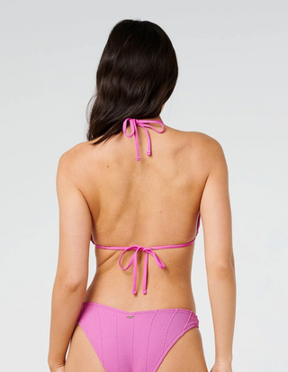 Vibe Surf Multi Fit Triangle Bikini Top (Pink Purple)