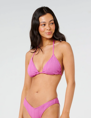 Vibe Surf Multi Fit Triangle Bikini Top (Pink Purple)