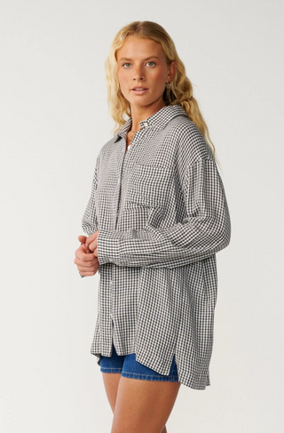 VIBE SURF LONG SLEEVE SHIRT (Black/Off White) ONLINE EXCLUSIVE