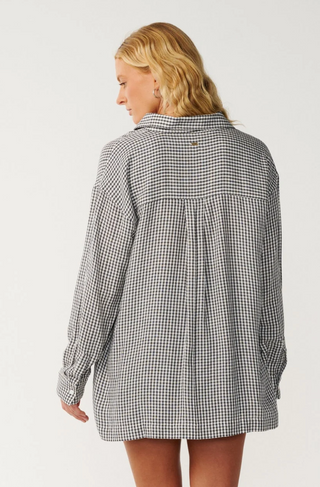 VIBE SURF LONG SLEEVE SHIRT (Black/Off White) ONLINE EXCLUSIVE