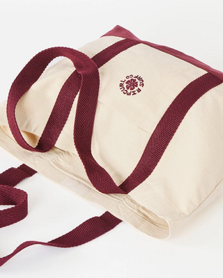 Mixed Logo Tote 25L (Natural/Plum)