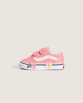 Toddler Old Skool V Flower (Sunset Blush Pink)