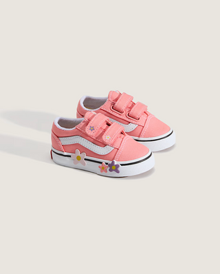 Toddler Old Skool V Flower (Sunset Blush Pink)